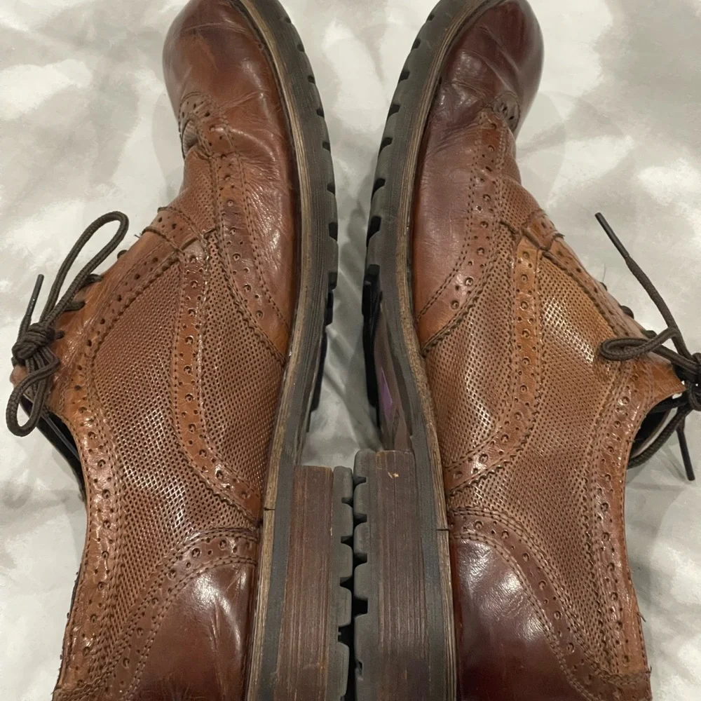 Steve Madden 10 Persey Leather Upper Lace Up‎ Loafers